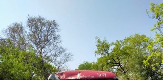 छात्रों को ले जा रही बस अयोध्या में दुर्घटना ग्रस्त