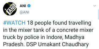 सीमेंट मिक्सर की गाड़ी में छिपकर जाने को मजबूर हुए मजदूर