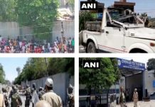 जम्मू – कश्मीर के कठुआ जिले में मजदूरों ने किया विरोध प्रदर्शन