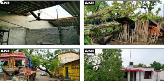 छत्तीसगढ़ में तूफान ने मचाई तबाही