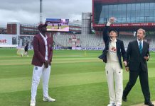 दूसरे टेस्ट मैच में वेस्टइंडीज ने टास जीतकर पहले गेंदबाजी का लिया फैसला