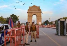 दिल्ली में इंडिया गेट के आस पास लगाई गई धारा 144