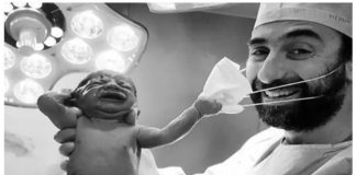 पैदा होते ही बेबी ने हटाया डॉक्टर का मास्क, सोशल मीडिया पर वायरल हुई Cute Photo