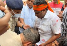 दिल्ली के CM अरविंद केजरीवाल के घर के बाहर तेजस्वी सूर्या का प्रदर्शन, AAP पर साधा निशाना